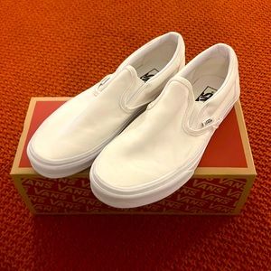 BRAND NEW White Slip on Vans
